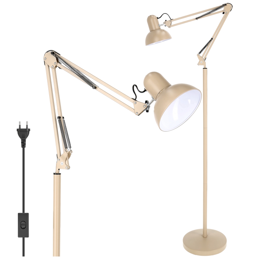 Brilagi - Flexibilis állólámpa TASKER 1xE27/60W/230V 184 cm bézs
