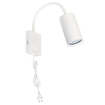 Brilagi - Flexibilis fali lámpa kapcsolóval SELE 1xGU10/30W/230V fehér