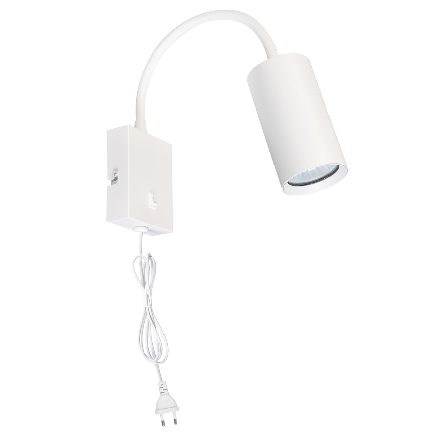 Brilagi - Flexibilis fali lámpa kapcsolóval SELE 1xGU10/30W/230V fehér