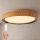 Brilagi - FLOCO LED dimmelhető mennyezeti lámpa LED/48W/230V 3000–6500 K, átm. 40 cm, fa dekor/fekete + távirányító