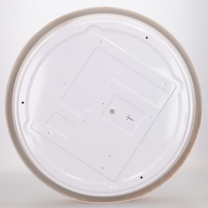 Brilagi - Fényerőszabályozható mennyezeti LED lámpa FLOCO LED/48W/230V átm. 40 cm fa dekor/fehér + távirányító