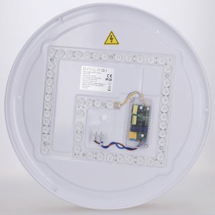 Brilagi - Fényerőszabályozható mennyezeti LED lámpa FLOCO LED/48W/230V átm. 40 cm fa dekor/fehér + távirányító