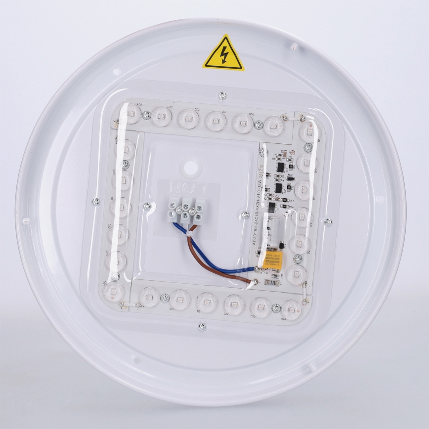 Brilagi - FLOCO LED mennyezeti lámpa 24W/230V, átm. 30 cm, fa dekor, fekete
