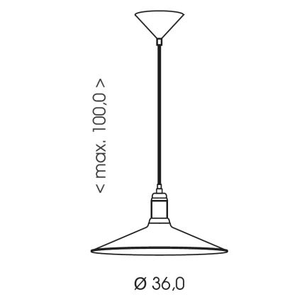 Brilagi - FORGE kábeles függeszték 1xE27/60W/230V, átm. 36 cm, barna