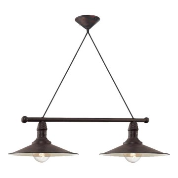 Brilagi - FORGE kábeles függőlámpa 2xE27/60W/230V fekete