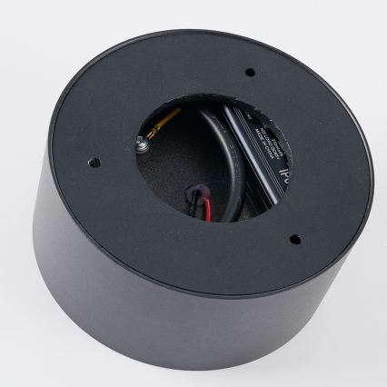 Brilagi - LED fürdőszobai mennyezeti lámpatest FORIS LED/9W/230V átm. 9 cm antracit IP44 CRI 90