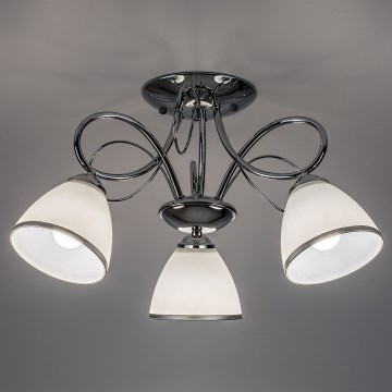 Brilagi - FRED felületre szerelt csillár 3xE27/60W/230V, átmérő 59 cm, fényes króm