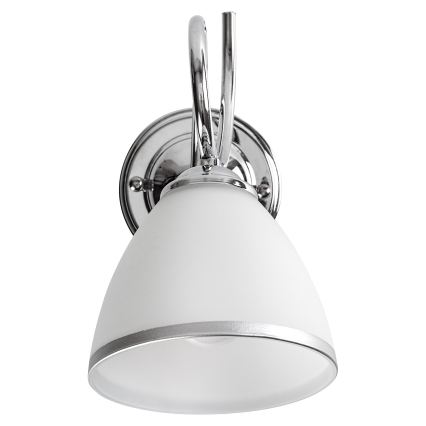 Brilagi - Csere búra a FRED E27 falilámpához és csillárhoz, átm. 13,5 cm, krémszínű/fényes króm