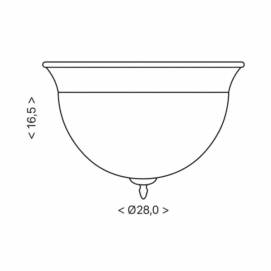 BRILAGI - FRESCO mennyezeti lámpa 2xE27/40W/230V, átm. 28 cm, arany