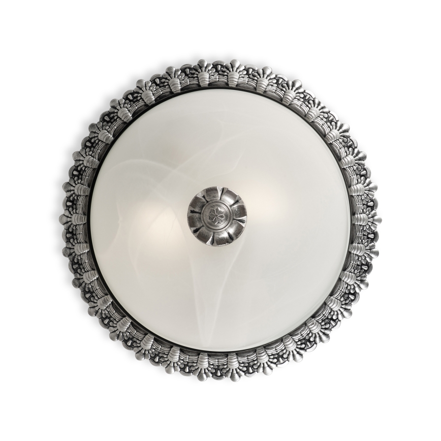 Brilagi - FRESCO mennyezeti lámpa 2xE27/40W/230V, átm. 30 cm, ezüstszínű