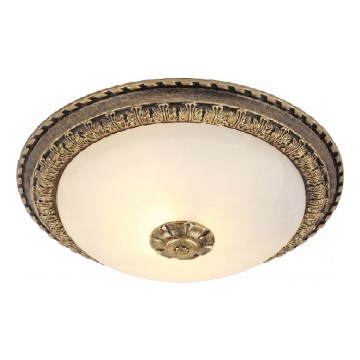 Brilagi - FRESCO mennyezeti lámpa 2xE27/40W/230V átm. 30 cm sárgaréz