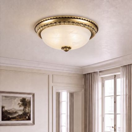 BRILAGI - FRESCO mennyezeti lámpa 2xE27/40W/230V átm. 30 cm sárgaréz