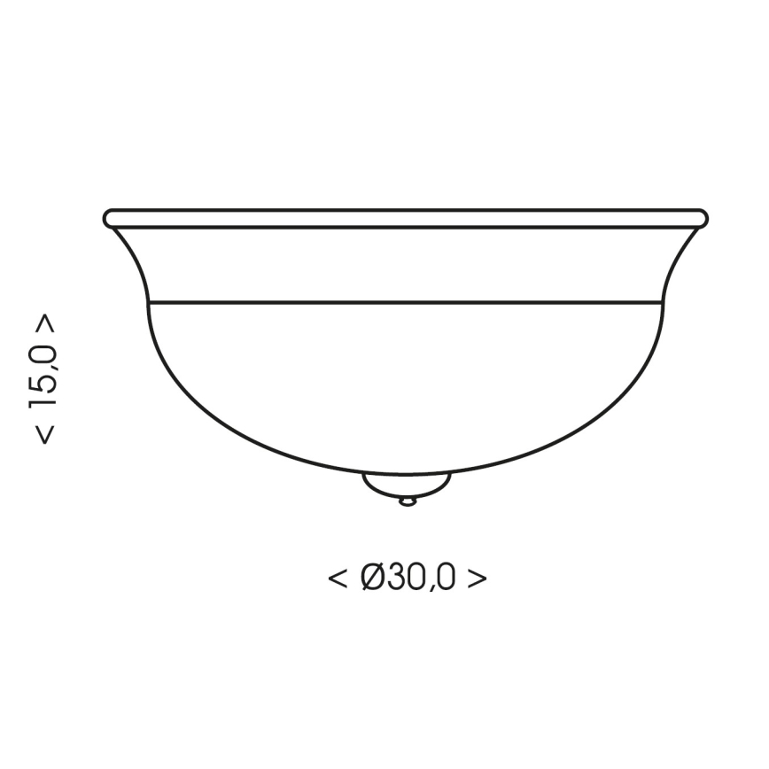 Brilagi - FRESCO mennyezeti lámpa 2xE27/40W/230V, átmérő 30 cm, arany