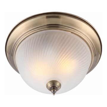 Brilagi - FRESCO mennyezeti lámpatest, 2xE27/40W/230V, átm. 28 cm, sárgaréz