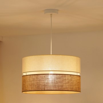 Brilagi - Függeszték ROYAL YUTE 1xE27/15W/230V átm. 40 cm bézs/krém