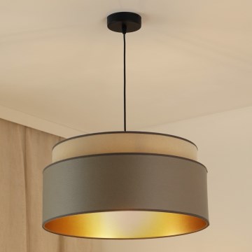 Brilagi - Függeszték zsinóron OREGON VEGE 1xE27/15W/230V átm. 45 cm szürke