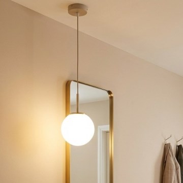 Brilagi - Függőlámpa kábellel 1xE27/60W/230V bézs/arany