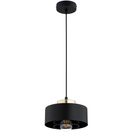 Brilagi - Függőlámpa kábellel SPRING 1xE27/60W/230V átm. 20 cm fekete/arany