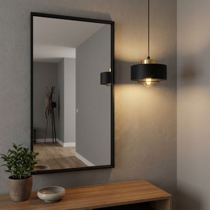Brilagi - Függőlámpa kábellel SPRING 1xE27/60W/230V átm. 20 cm fekete/arany