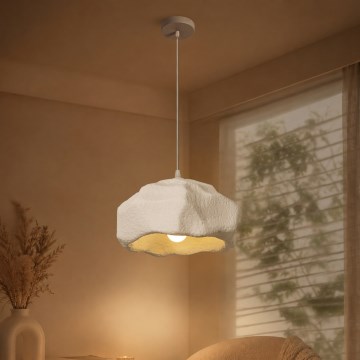 BRILAGI - Függőlámpa kábellel WABI SABI 1xE27/60W/230V átm. 30 cm fehér
