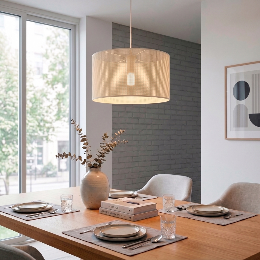 BRILAGI - Függőlámpa zsinóron SIRIJA MODERN 1xE27/60W/230V átm. 35 cm krémszínű