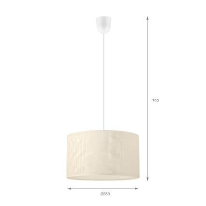 BRILAGI - Függőlámpa zsinóron SIRIJA MODERN 1xE27/60W/230V átm. 35 cm krémszínű