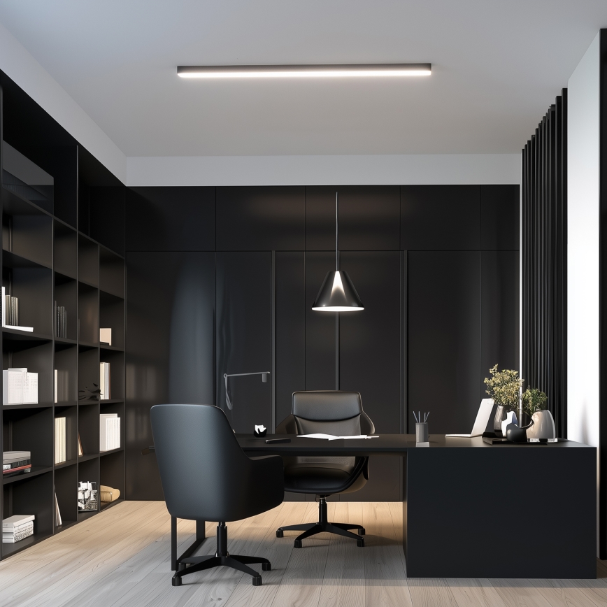Brilagi - LED mennyezeti felületre szerelhető lámpatest FULLDAY LED/30/40/50W/230V 2700/4000/6000K 150 cm fekete