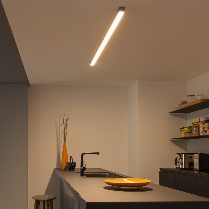 Brilagi - LED mennyezeti felületre szerelhető lámpatest FULLDAY LED/30/40/50W/230V 2700/4000/6000K 150 cm fekete