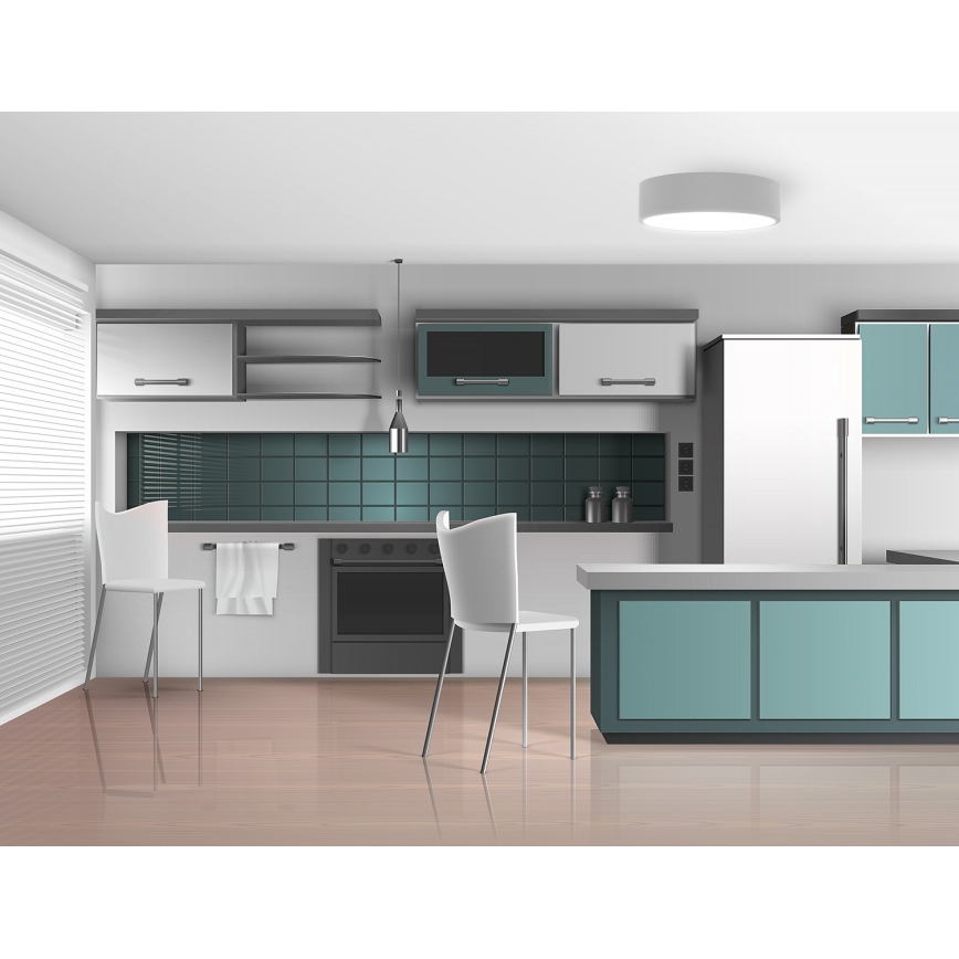 Brilagi - Fürdőszobai mennyezeti lámpa CLARE 2xE27/24W/230V átm. 30 cm IP54 szürke