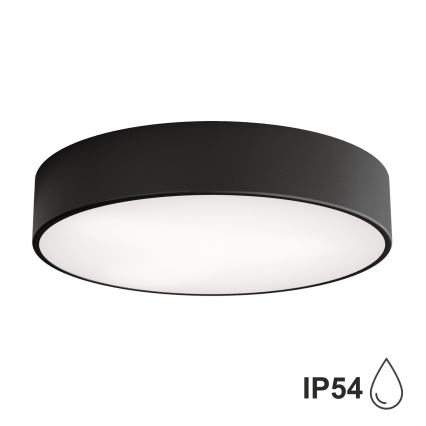 Brilagi - Fürdőszobai mennyezeti lámpa CLARE 3xE27/24W/230V átm. 40 cm fekete IP54