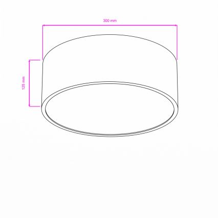 Brilagi - Fürdőszobai mennyezeti lámpatest POOL 2xE27/15W/230V átm. 30 cm IP54 bézs