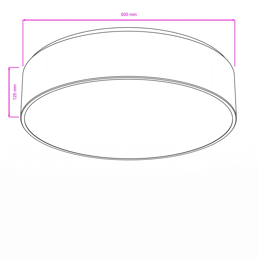 Brilagi - Fürdőszobai mennyezeti lámpatest POOL 4xE27/15W/230V átmérő 50 cm IP54 fekete