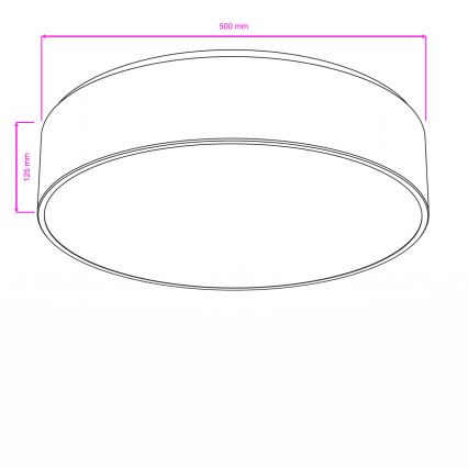 Brilagi - Fürdőszobai mennyezeti lámpatest POOL 4xE27/15W/230V Ø 50 cm IP54 bézs