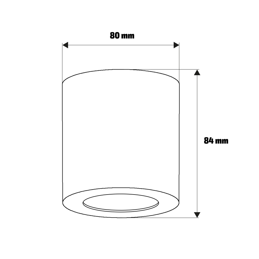 Brilagi - Fürdőszobai spotlámpa MIA 1xGU10/30W/230V 84x80 mm bézs IP44