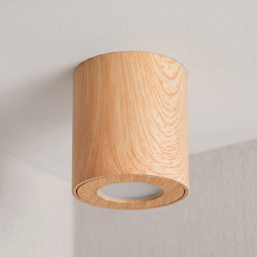 BRILAGI - Fürdőszobai spotlámpa MIA 1xGU10/30W/230V 84x80 mm tölgy dekor IP44
