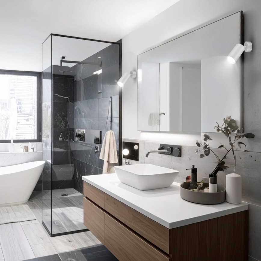 Brilagi - Fürdőszobai spotlámpa SELE 1xGU10/30W/230V IP44 ezüst