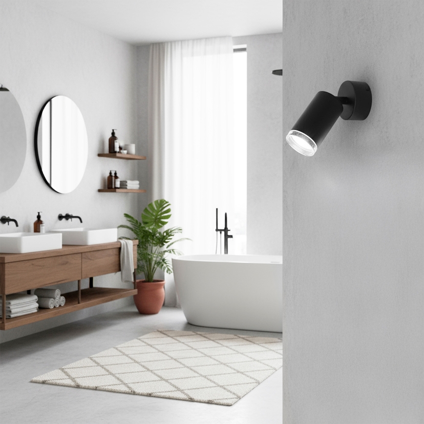 Brilagi - Fürdőszobai spotlámpa SELE 1xGU10/30W/230V IP44 fekete