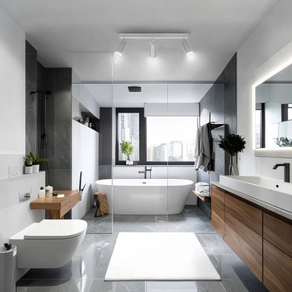 Brilagi - Fürdőszobai spotlámpa SELE 3xGU10/30W/230V IP44 ezüst