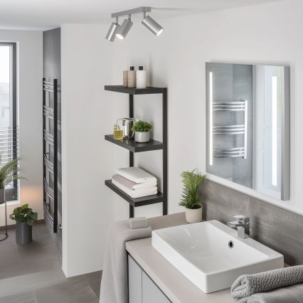 Brilagi - Fürdőszobai spotlámpa SELE 3xGU10/30W/230V IP44 ezüst