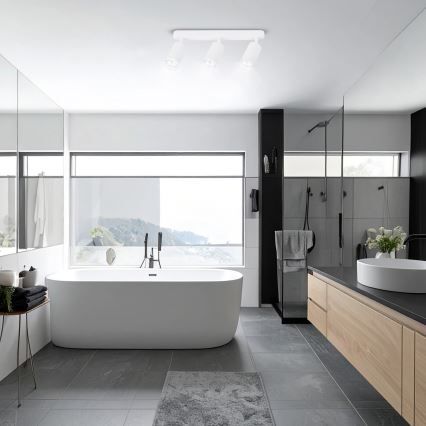 Brilagi - Fürdőszobai spotlámpa SELE 3xGU10/30W/230V IP44 fehér