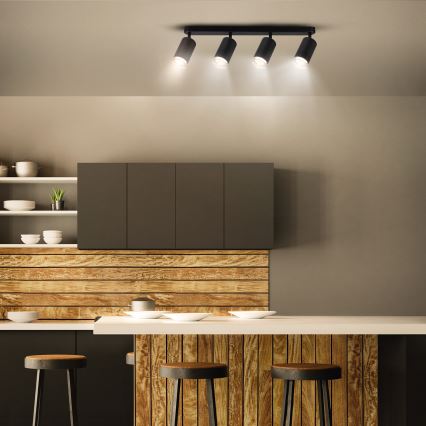 Brilagi - Fürdőszobai spotlámpa SELE 4xGU10/30W/230V IP44 fekete