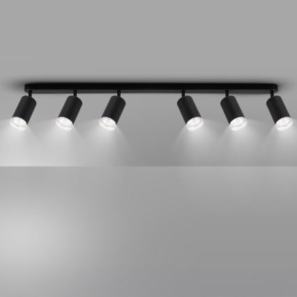 Brilagi - Fürdőszobai spotlámpa SELE 6xGU10/30W/230V IP44 fekete