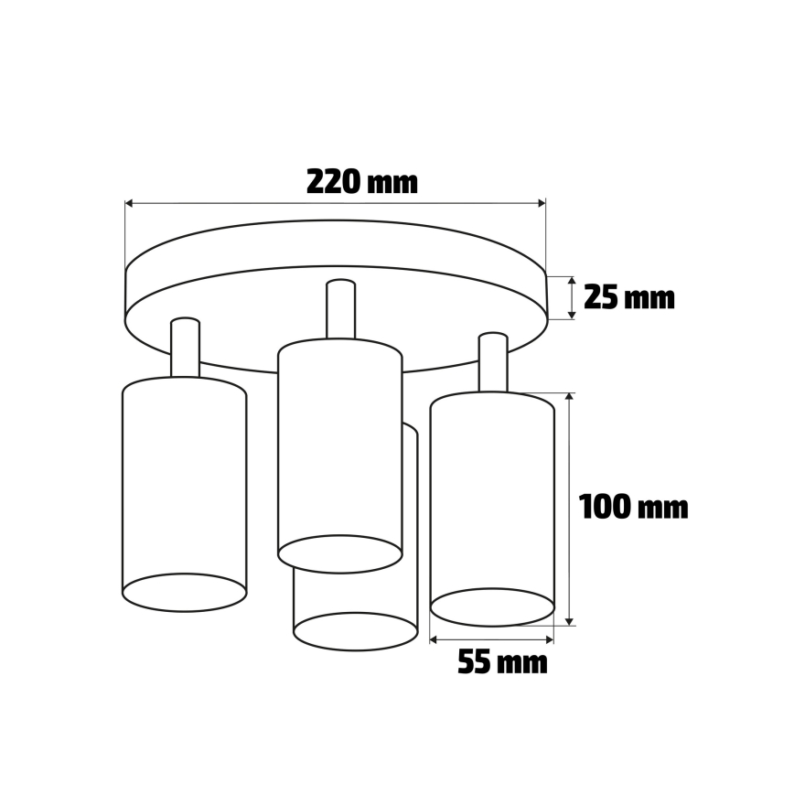 Brilagi - Fürdőszobai spotlámpa SELE AQUA 4xGU10/30W/230V IP44 fehér