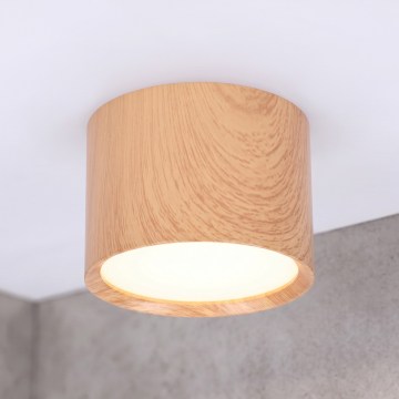 BRILAGI - Fürdőszobai spotlámpa SMOOTH 1xGX53/15W/230V 60x82 mm tölgy dekor IP54