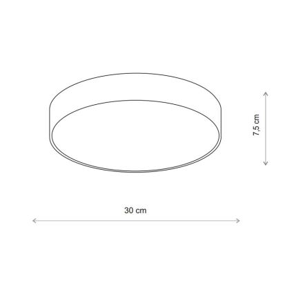 Brilagi - CLARE érzékelővel szerelt fürdőszobai mennyezeti lámpa 2xE27/24W/230V Ø 30 cm IP54 bézs