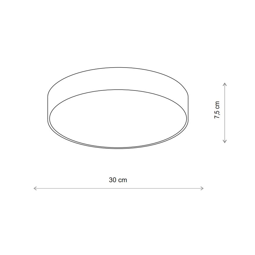 Brilagi - CLARE érzékelővel szerelt fürdőszobai mennyezeti lámpa 2xE27/24W/230V Ø 30 cm IP54 bézs