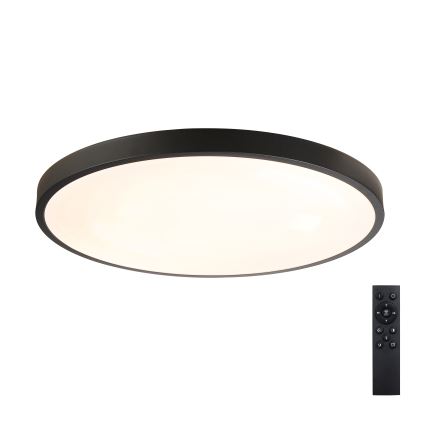 Brilagi - LED dimmelhető mennyezeti lámpa GLASS POOL DOUBLE LED/80W/230V 3000-6000K 60 cm fekete + távirányító