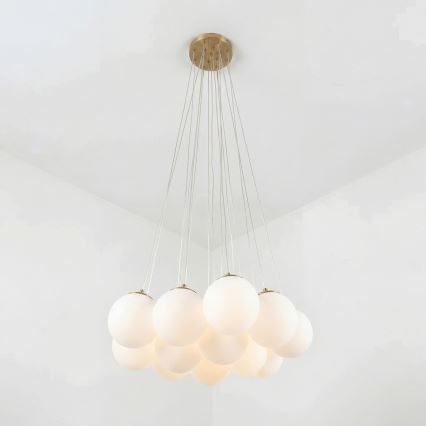 Brilagi - GLOBE kábeles csillár 15xE14/15W/230V fehér
