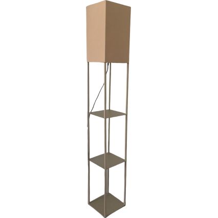 Brilagi - GRADUS állólámpa polcokkal 1xE27/40W/230V 150 cm szürke/bézs