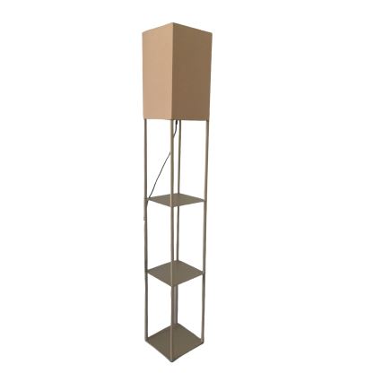 Brilagi - GRADUS állólámpa polcokkal 1xE27/40W/230V 150 cm szürke/bézs